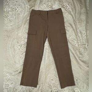 Caché Brown Pants with Pockets Gold Zipper